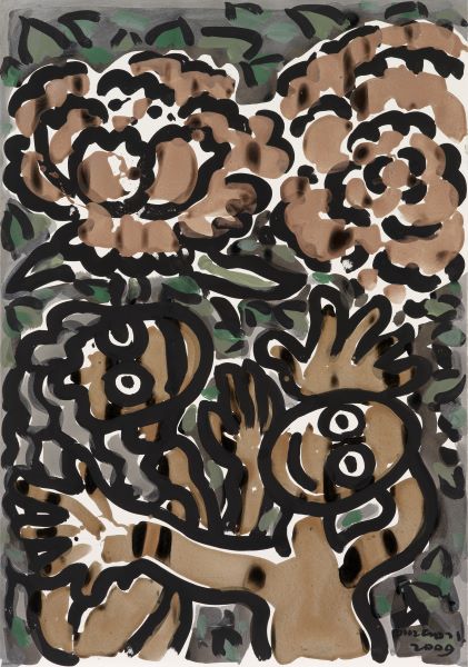 [2009] Love, Acrylic Ink on paper, 100X71cm